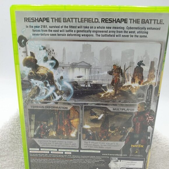 XBox 360 Fracture Game 2008 Havok Lucas Arts - Picture 5 of 9